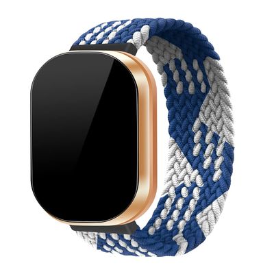 KangPlus Watch Bands Compatible with Fitbit Versa 3 Bands/Fitbit Sense Bands,Soft Nylon Breathable Wristband Weave Sport Replacement Strap for Women Men for Versa 3/Versa Sense - Large , A02