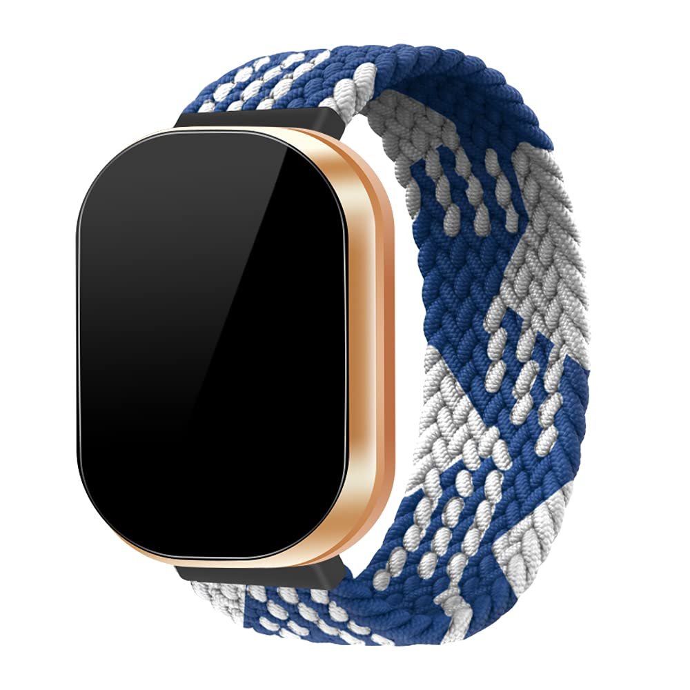 KangPlus Watch Bands Compatible with Fitbit Versa 3 Bands/Fitbit Sense Bands,Soft Nylon Breathable Wristband Weave Sport Replacement Strap for Women Men for Versa 3/Versa Sense - Large , A02