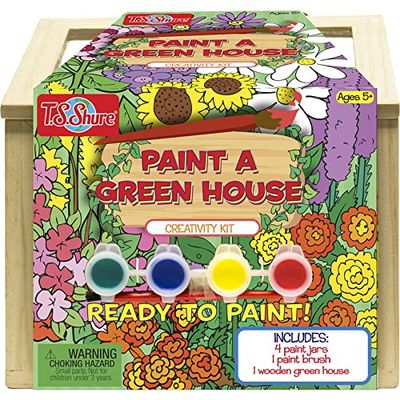 TS Shure Paint A Green House Wood 6 pc. - Case of: 6;6