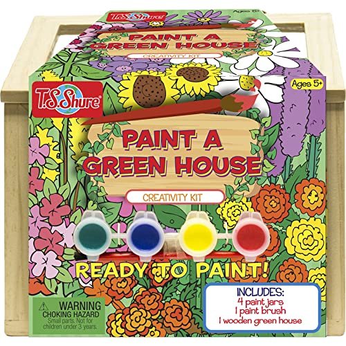 TS Shure Paint A Green House Wood 6 pc. - Case of: 6;6