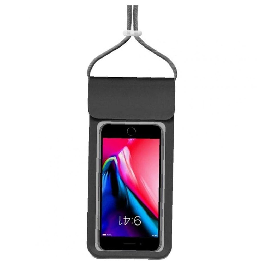 TOSSPER Waterproof Phone Case Cover Touchscreen Cellphone Dry Diving Bag Pouch with Neck Strap Universal Mobile Phone