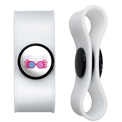 GRAPHICS & MORE Harry Potter Luna Lovegood Specterspecs Headphone Earbud Cord Wrap - Charging Cable Manager - Wire Organizer Set of 2 - White