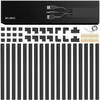 EVEO Cable Hider Wall 306 - Cable Raceway Cord Hider - Wire Covers for Cords on Wall, Cord Cover, Wall Cable Hider, Cable Concealer, Wire Hiders for TV on Wall - 20X (L16 W0.95 H0.5) - Medium | Black view 1