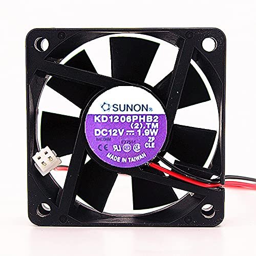 KD1206PHB2 12V Fan 1.9W 2-Wire 6015 Cooling Fan