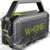 Portable Bluetooth Speaker 100W(Peak) Loud with Deep Bass, W-KING IPX6 Waterproof Speakers Bluetooth Wireless, 60W Ex-large Passive Radiator/40H/EQ/Dual Pairing/TF/AUX, Party Big Large Outdoor Boombox view 1