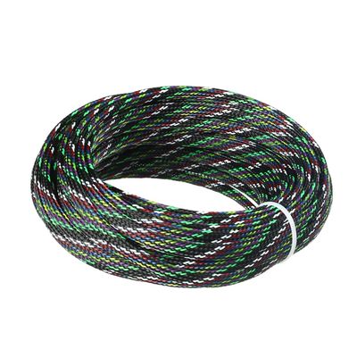 Bettomshin 1Pcs Length 32.8Ft PET Braided Cable Sleeve, Width 6mm Expandable Braided Sleeve for Sleeving Protect and Beautify The Industrial, Electric Wire Electric Cable Multicolor