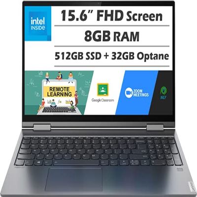 lenovo Yoga C740 2-in-1 Laptop (2021 Latest Model), 15.6 FHD Touchscreen, Intel Core i5-10210U Processor, 8GB RAM, 512GB SSD + 32GB Optane, Backlit Keyboard, Fingerprint Reader, Windows 10 + Nly MP