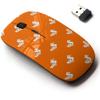 2.4G Wireless Mouse with Cute Pattern Design for All Laptops and Desktops with Nano Receiver - Black Duck view 1