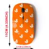 2.4G Wireless Mouse with Cute Pattern Design for All Laptops and Desktops with Nano Receiver - Black Duck view 2