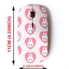 2.4G Wireless Mouse with Cute Pattern Design for All Laptops and Desktops with Nano Receiver - Cute Baby Little Bunny view 2
