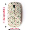 2.4G Wireless Mouse with Cute Pattern Design for All Laptops and Desktops with Nano Receiver - Cute Spring Floral view 2