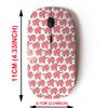2.4G Wireless Mouse with Cute Pattern Design for All Laptops and Desktops with Nano Receiver - Cute Pink Elephants view 2