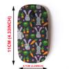 2.4G Wireless Mouse with Cute Pattern Design for All Laptops and Desktops with Nano Receiver - Colored Rabbits Flowers view 2