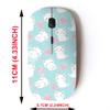 2.4G Wireless Mouse with Cute Pattern Design for All Laptops and Desktops with Nano Receiver - Cut cat Strawberry view 2
