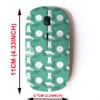 2.4G Wireless Mouse with Cute Pattern Design for All Laptops and Desktops with Nano Receiver - Arctic Fox Cute Cartoon view 2