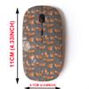 2.4G Wireless Mouse with Cute Pattern Design for All Laptops and Desktops with Nano Receiver - Cute red Foxes view 2