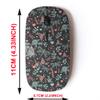 2.4G Wireless Mouse with Cute Pattern Design for All Laptops and Desktops with Nano Receiver - Dragonfly Flower Nature view 2