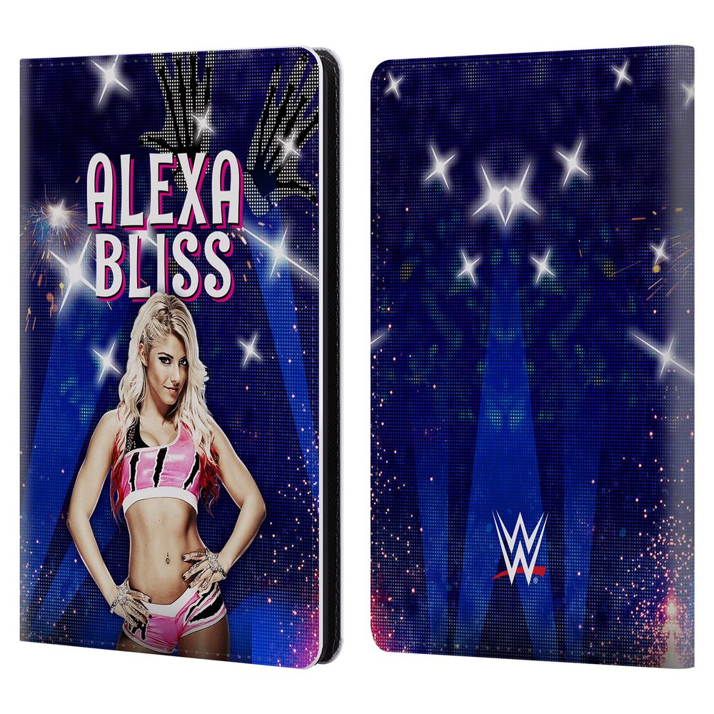 Head Case Designs Officially Licensed WWE LED Image Alexa Bliss Leather Wallet Case Compatible with Kindle Paperwhite 1/2 / 3