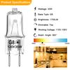 G8 Halogen Bulb 35W 120V T4 JCD Type G8 Base Bi-Pin Xenon Light Bulbs, Dimmable with Long Lasting Lifespan, G8 Halogen Light Bulbs for Under Cabinet Puck Lighting Replacements, Warm White, 12 Packs view 3