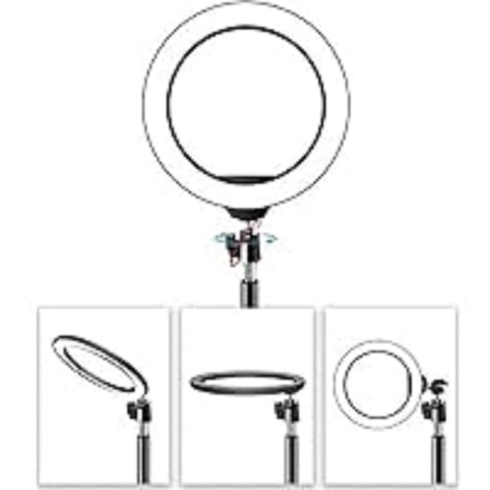 Codi LED-Ring-6 6 in. Dimmable Desktop LED Light Ring for Content Creation Black & White