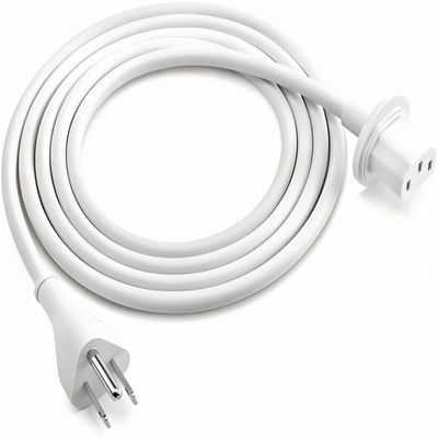 WESAJJ Replacement Power Adapter Extension Cord Compatible for iMac 20 inch 21.5' 24 inch 27 inch Power Supply Cord, white