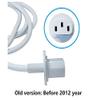 WESAJJ Replacement Power Adapter Extension Cord Compatible for iMac 20 inch 21.5' 24 inch 27 inch Power Supply Cord, white view 3