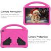 Simicoo Fire HD 10 11th 13th Generation 2021 2023 10.1 Kids Tablet case, Light EVA Foam Shockproof Rugged Kids case with Kickstand Handle Holder Kid-Proof Case for for Kids boy Girl Gift (Rose) view 3