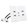 Cable Matters 2-Pack 2-Port 8K HDMI Wall Plate, Supports [8K@60Hz, 4K@120Hz, VRR, ALLM, HDR, HDCP 2.3], HDMI Wall Outlet, White view 1