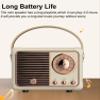 Baolira Retro Bluetooth Speaker, Portable Wireless Speaker with Crystal Clear Stereo Sound Rich Bass, Vintage Decor, Birthday Gifts for Women Teenage (Beige) view 3