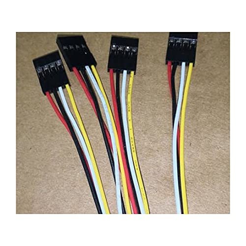 50pcs Dupont Line Double 4P Cable Length 20CM 2.54 spacing 4P-4P