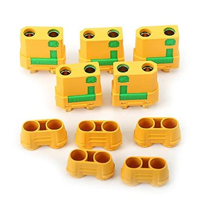 Reland Sun 10Pairs XT30 XT60 XT60H XT90 XT90-HF EC2 EC3 EC5 T Plug Connector Set Male Female Banana Plug (XT90S)
