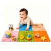 Edusense 6-Pack Sensory Floor Tiles, Textures Tactile Stimulation Toys for Kids, Anti-Slip Interlocking Foam Play Mat for Autism/ADHD, Non-Toxic, Easy Self-Assembly, Waterproof for Classroom, Daycare view 1