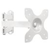 WALI TV Wall Mount Articulating LCD Monitor Full Motion 15 inch Extension Arm Tilt Swivel for Most 13 to 32 inch LED TV Flat Panel Screen with Mounting Holes up to 100x100mm (1330LM-W), White view 1