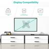 WALI TV Wall Mount Articulating LCD Monitor Full Motion 15 inch Extension Arm Tilt Swivel for Most 13 to 32 inch LED TV Flat Panel Screen with Mounting Holes up to 100x100mm (1330LM-W), White view 2