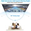 JupiterForce Pull Down Projector Screen 100 Inch 16:9 HD Portable Manual Roll-up Retractable Projection Screen for Home Theater Office Education, White view 4