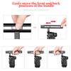 FocusFoto Camera Cage + Top Handle Grip Kit Video Filmmaking Stabilizer Rig Aluminium Alloy with Cold Shoe and 1/4" 3/8" Screw Mouting for Canon EOS R5 R6 view 3