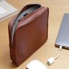 Pack & Smooch Cable Organizer Tech Case Longford | Vegetable-Tanned Leather | Handmade in Germany | Light Brown view 4