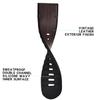 Abanen for Garmin Fenix 7X / Fenix 6X / Fenix 5X Watch Band, Quick Easy Fit 26mm Soft Genuine Leather Hybrid Silicone Sweatproof Wristband Strap for Fenix 5X Plus,Tactix Delta,Fenix 3,Enduro (Coffee) view 2
