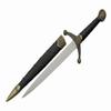 SZCO Supplies 16" Golden Spear-Point Replica Medieval Celtic Knot Knife with Scabbard,Gold/Black,211532-GD view 2
