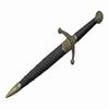 SZCO Supplies 16" Golden Spear-Point Replica Medieval Celtic Knot Knife with Scabbard,Gold/Black,211532-GD view 3