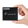 FAzuFlt HDMI Splitter, 1 in 2 Out Video Signal Distributor, Aluminum Alloy, high Definition HDMI Splitter, HDMI 2.0 1080P/ 3D/ 4K view 2