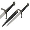 SZCO 16" Silver Spear-Point Replica Medieval Celtic Knot Knife with Scabbard view 1