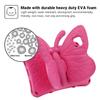 Simicoo Fire HD 10 Kids Tablet 11th Gen 2021 2023 Case 10.1 Cute Butterfly Kids Pro Case with Stand Light Weight EVA Rugged Shockproof Heavy Duty Kids Friendly Full Cover for Kids Girls (Rose) view 4