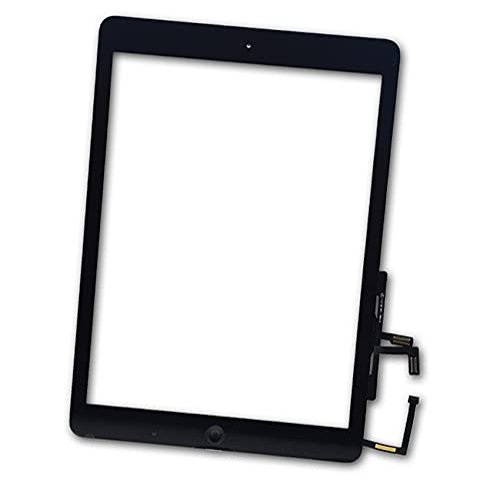1Pcs New Touch Screen Replacement for iPad 5 for iPad air 9.7 inch A1474 A1475 A1476 Digitizer Glass Assembly with Home Button + Pre Adhesive + Tool kit (White with Home Button)