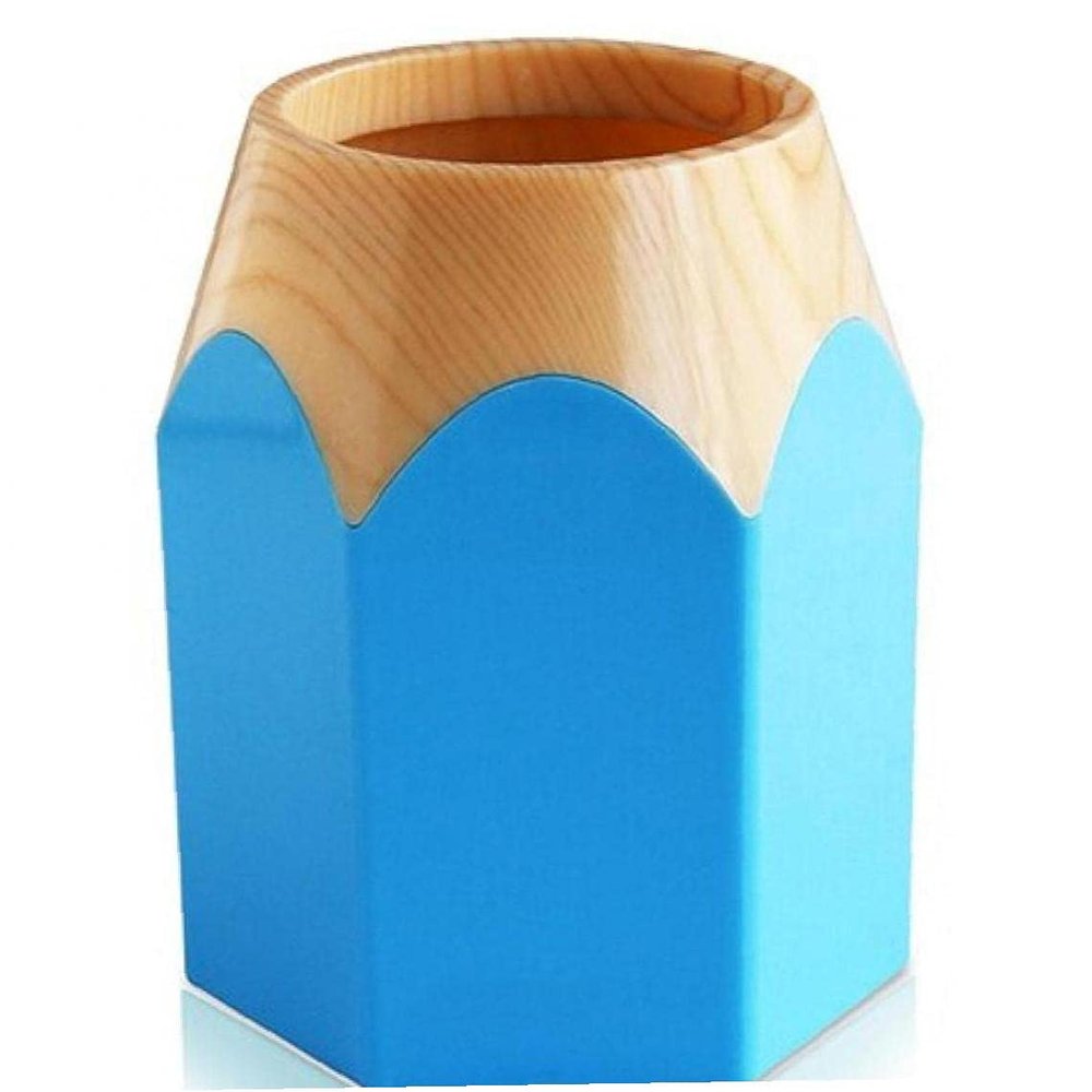 TOSSPER Pen Vase Pencil Pot Makeup Brush Holder Stationery Desk Tidy Organiser for Desk Office