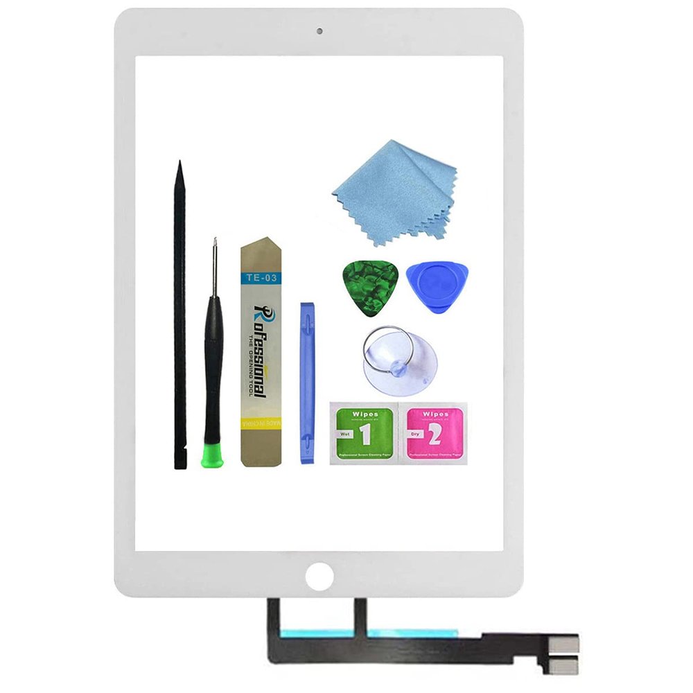Zentop for White iPad pro 9.7 Touch Screen Digitizer Glass Replacement (Not LCD) Modle A1673 A1674 A1675 with Tool Repair Kit.