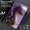 Case for All-New Kindle Fire HD 10 & 10 Plus Tablet 11th/13th Generation 2021/2023 Lightweight Smart Case Adjustable Stand Protective Cover with Auto Wake/Sleep - Purple Dragon view 4