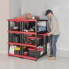 CX Craftsman 4-Tier Highly Durable Storage Rack, 4 Shleves That Support up to 200lbs/shelf, Organization and Storage, Weather-Resistant Design, Easy Assembly, American Made (55H x 40W x 24D) view 2