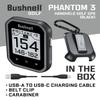 Wearable4U - Bushnell Phantom 3 GPS Rangefinder Black with BITE Magnetic Mount and GreenView with Lens Cleaning Cloth Bundle view 2