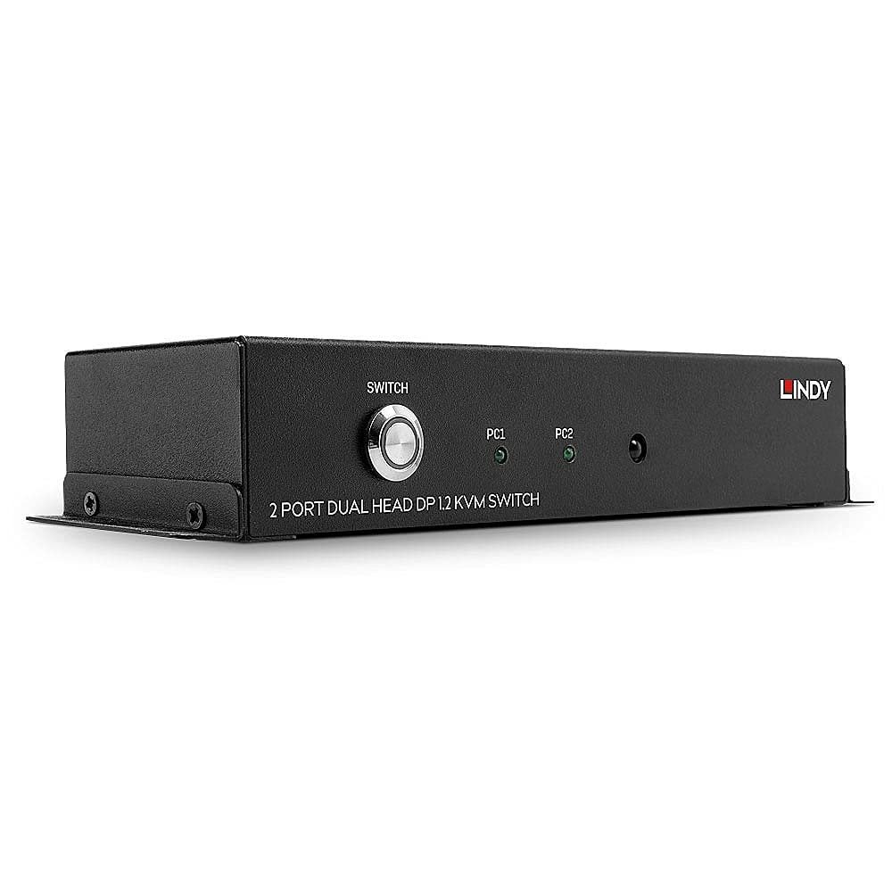 LINDY 39306 2 Port Dual Head DisplayPort 1.2 KVM Switch